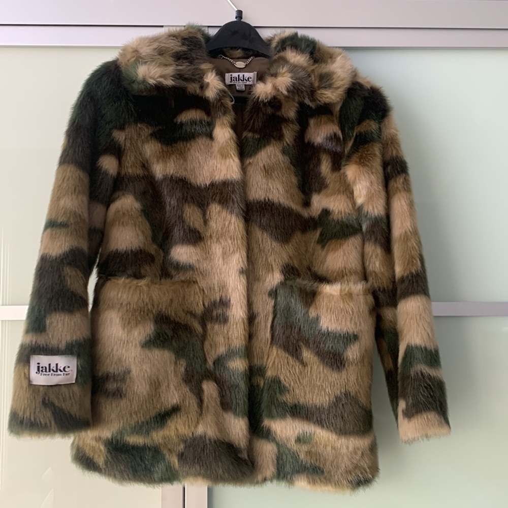 CAMO FUR COAT - Picture 5 of 17